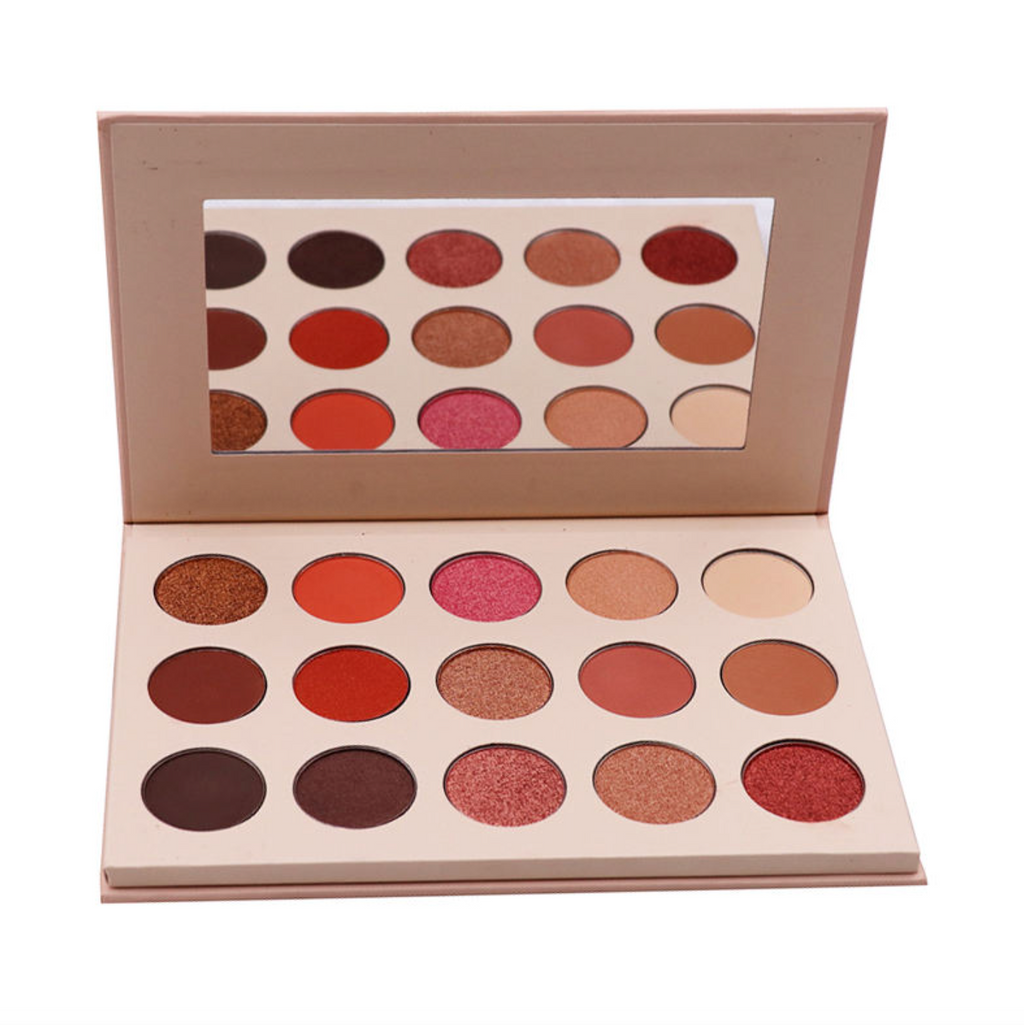 15-Color Private Label Glitter Eyeshadow Palette