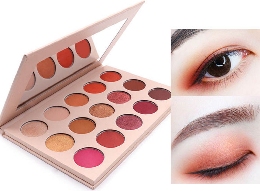 15-Color Private Label Glitter Eyeshadow Palette