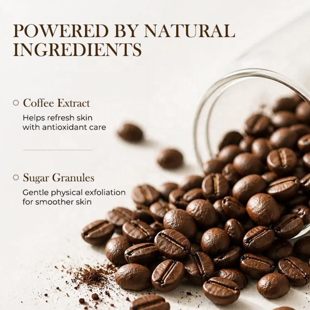 Natural Coffee Extract Exfoliating & Moisturizing Body Polish for Smooth Skin