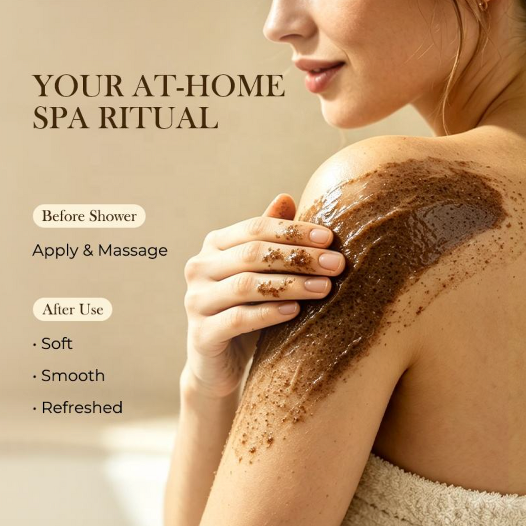 Natural Coffee Extract Exfoliating & Moisturizing Body Polish for Smooth Skin
