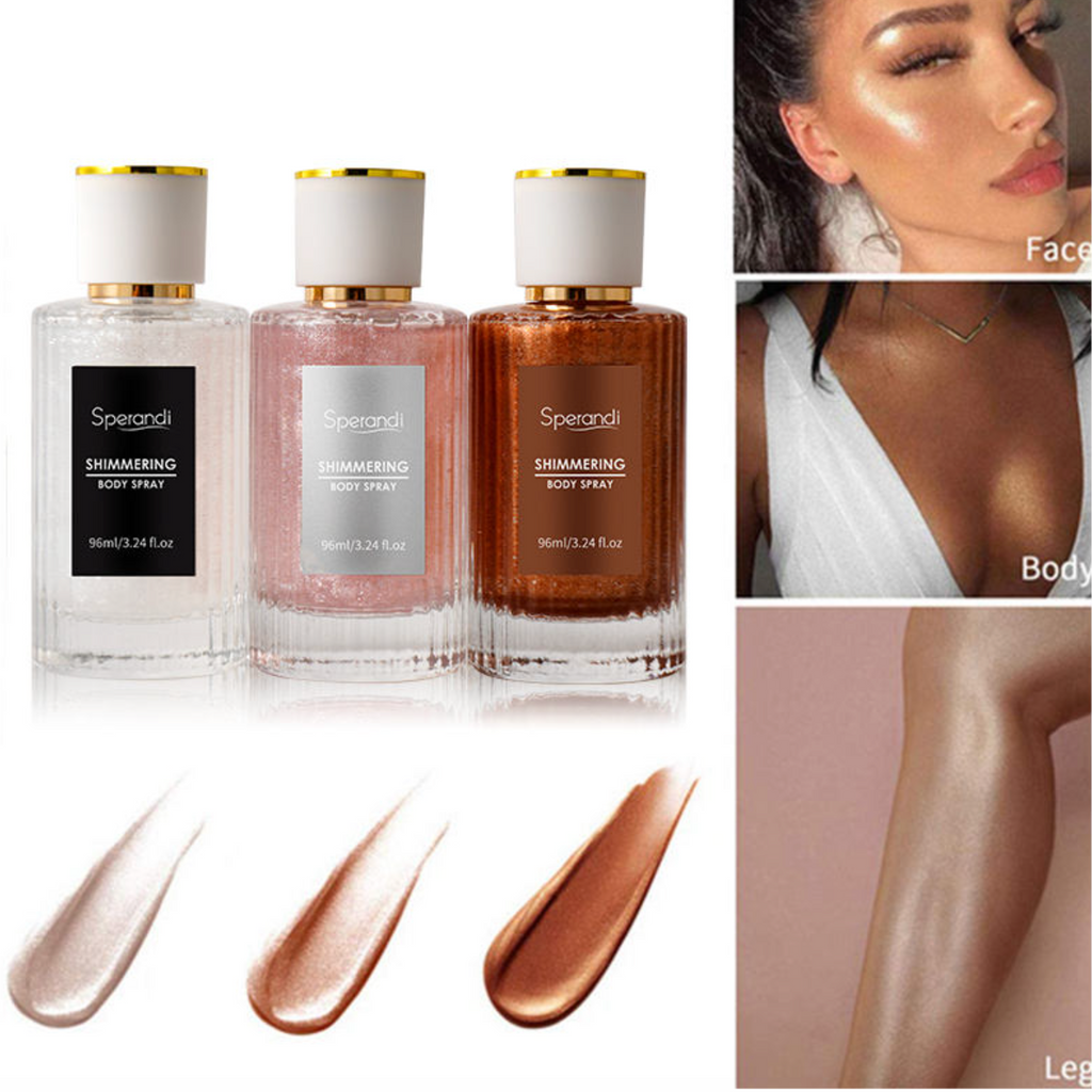 Custom Highlighter & Bronzer Glow Makeup, Radiant Skin Body Glitter