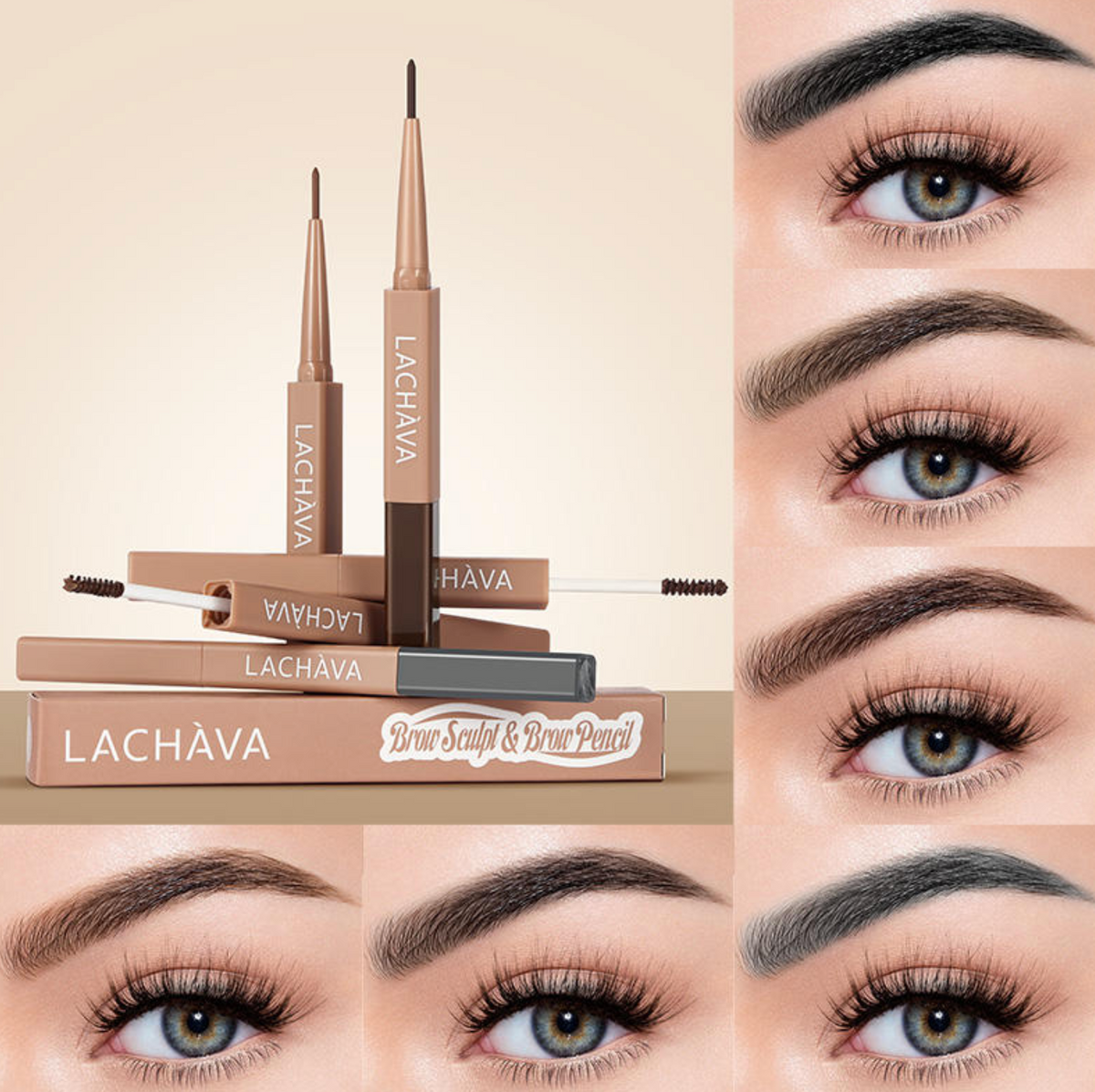 Ended Vegan Eyebrow Pencil & Waterproof Brow Gel