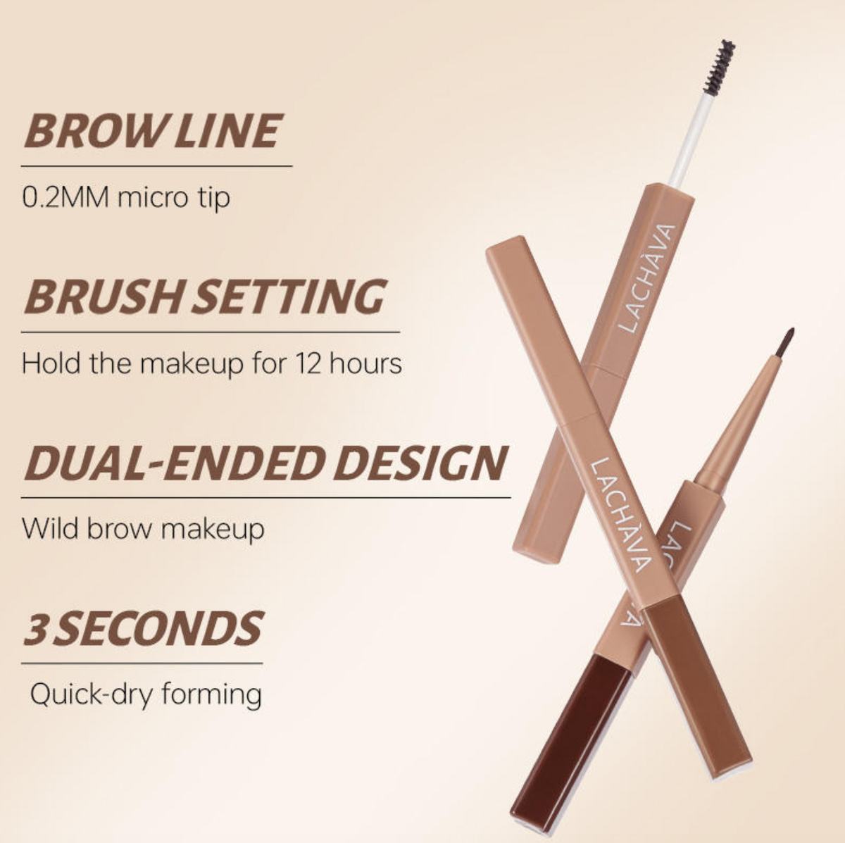 Ended Vegan Eyebrow Pencil & Waterproof Brow Gel